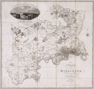 Map of the County of Middlesex, published 1819